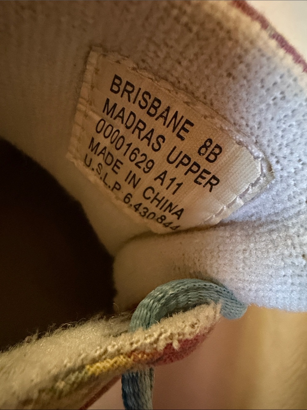 Polo Ralph Lauren Brisbane Plaid Madras Lace-Up Sneakers - Picture 6 of 6